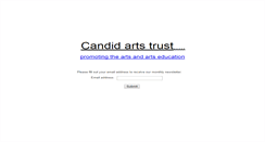 Desktop Screenshot of candidarts.com