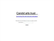 Tablet Screenshot of candidarts.com